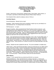 Organization for Campus Women Steering Committee Meeting Minutes Wednesday, October 18, 2006