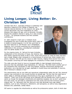 Living Longer, Living Better: Dr. Christian Sell