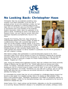 No Looking Back: Christopher Haas