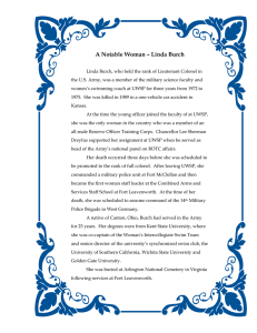 A Notable Woman – Linda Burch