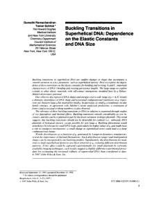 Buckling Transitions in Superhelical DNA: Dependence on the Elastic Constants and DNA Size