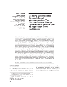 Modeling Salt-Mediated Electrostatics of Macromolecules: The Daniel A. Beard