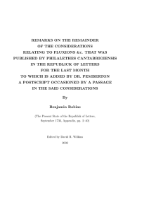 REMARKS ON THE REMAINDER OF THE CONSIDERATIONS PUBLISHED BY PHILALETHES CANTABRIGIENSIS