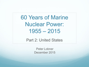 60 Years of Marine Nuclear Power: – 2015 1955