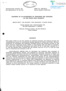 PATTERNS OF CO-OCCURRENCE OF CETACEANS AND SEABIRDS 1991/N:21