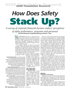 Stack Up? How Does Safety ASSE Foundation Research