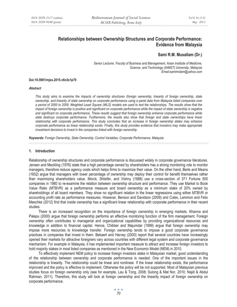 relationships-between-ownership-structures-and-corporate-performance