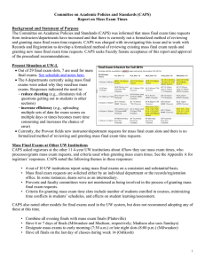 Committee on Academic Policies and Standards (CAPS)