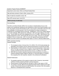 1 Academic Program Review SUMMARY*