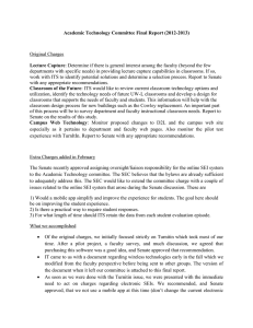 Academic Technology Committee Final Report (2012-2013)  Lecture Capture Original Charges