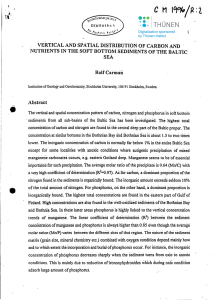 VERTICAL SPATIAL DISTRIBUTION OF CARBON ANl) SEA Abstract