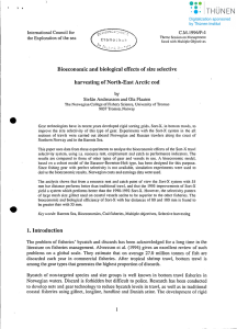 Bioeconomic and biologicaI effects of size selective International Council for C.M.1996/P:4