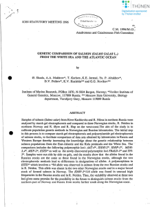 ICES STATUTORY MEETING 1996 C.M. 1996/M: 13.l. Anadromous and Catadromous Fish Committee