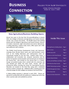 Business Connection New Agriculture/Business Building Opens