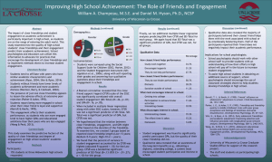 Improving High School Achievement: The Role of Friends and Engagement