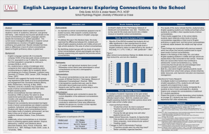 English Language Learners: Exploring Connections to the School