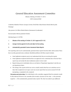 General Education Assessment Committee