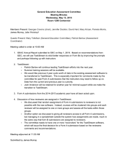 General Education Assessment Committee  Meeting Minutes  Wednesday, May 13, 2015  Room 1200 Centennial 
