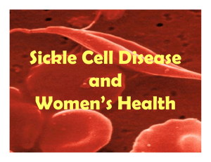 Sickle Cell Disease and Women’s Health