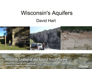 Wisconsin's Aquifers David Hart