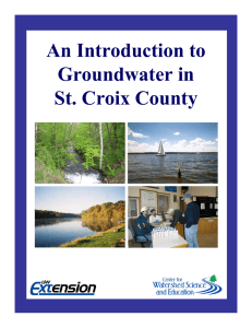 An Introduction to Groundwater in St. Croix County