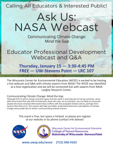 Ask Us: NASA Webcast Educator Professional Development Webcast and Q&amp;A