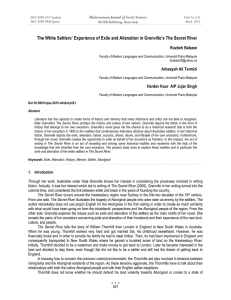 The White Settlers’ Experience of Exile and Alienation in Grenville’s... Mediterranean Journal of Social Sciences Ruzbeh Babaee MCSER Publishing, Rome-Italy