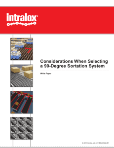 Considerations When Selecting a 90-Degree Sortation System White Paper