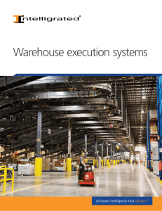 Warehouse execution systems