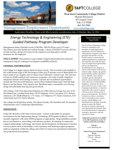 Energy Technology &amp; Engineering (ETE) Guided Pathway Program Developer