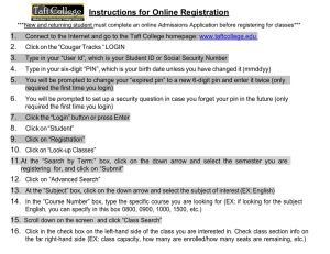 Instructions for Online Registration