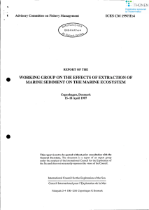 WORKING GROUP ON THE EFFECTS OF EXTRACTION OF ICES CM 19971E:4