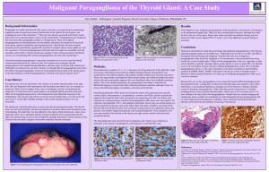 Malignant Paraganglioma of the Thyroid Gland: A Case Study