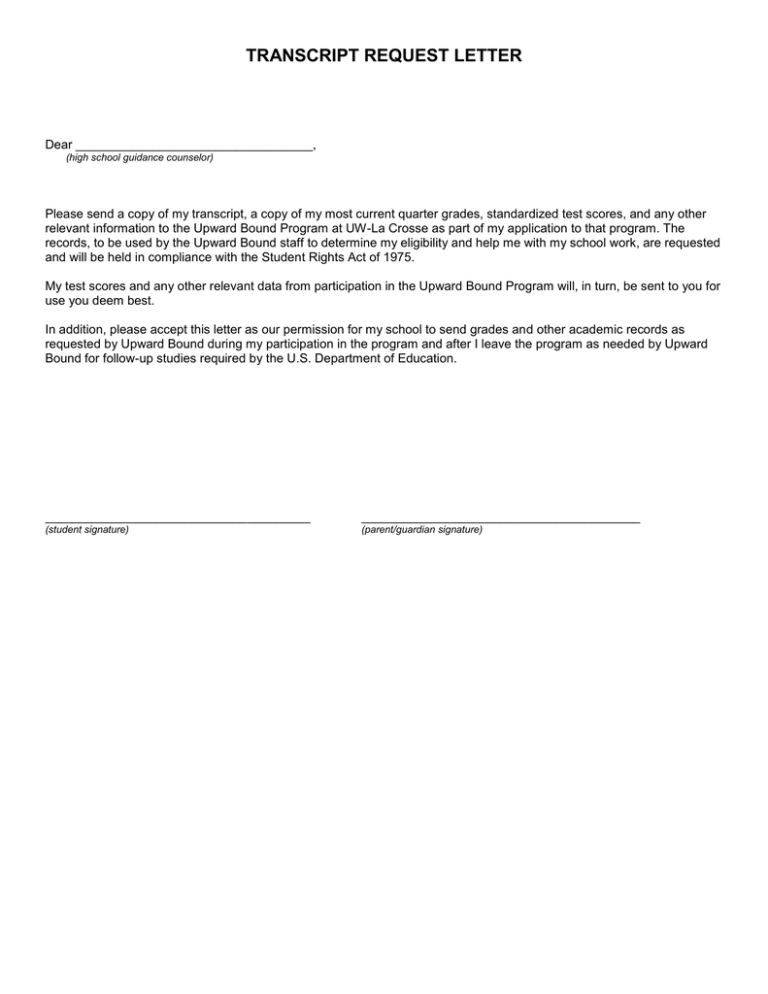 How To Write A Request For Transcript Letter Allsop A Vrogue co