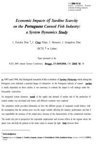 of Economic Impacts Sardine Scarcity on the Portupese  Canned Fish Industry: