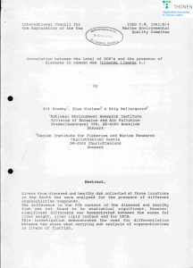 ICES C.M. 1991/E:4 International Council for the Exploration of the Sea Marine Environmental