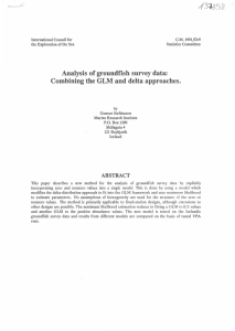 .13 853 l Analysis of groundfish survey data:
