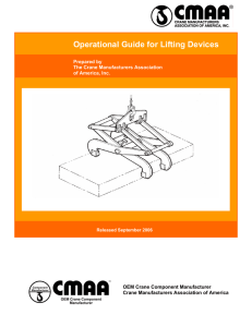 Operational Guide for Lifting Devices