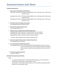 Semesterization Info Sheet