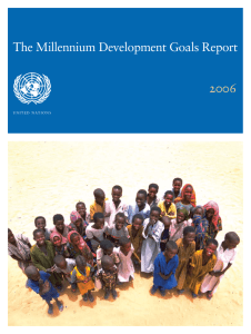2006 The Millennium Development Goals Report