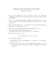 Mathematics 1214: Introduction to Group Theory Tutorial exercise sheet 1
