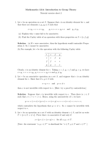 Mathematics 1214: Introduction to Group Theory Tutorial exercise sheet 2