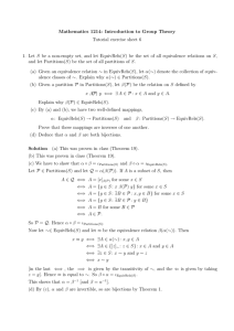 Mathematics 1214: Introduction to Group Theory Tutorial exercise sheet 6