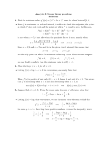 Analysis &amp; Group theory problems Solutions − 5x + 2)