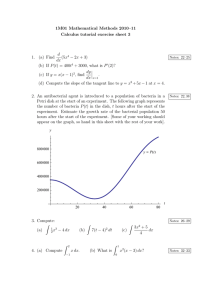 1M01 Mathematical Methods 2010–11 Calculus tutorial exercise sheet 3 d