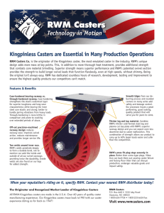 RWM Casters Technology in Motion™