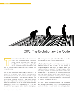 T QRC: The Evolutionary Bar Code industry