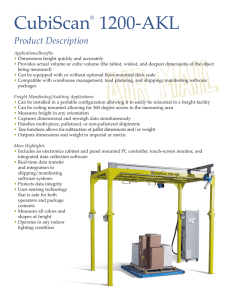 CubiScan 1200-AKL Product Description ®