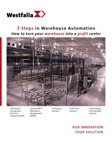 Steps 3  in Warehouse Automation