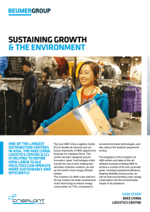 SuStaining growth &amp; the environment one of the largeSt diStribution centreS
